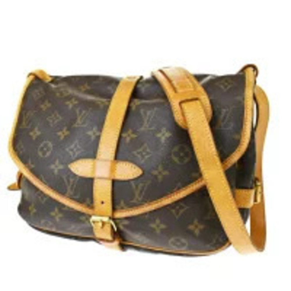 Louis Vuitton Saumur Shoulder Bag Monogram Leather